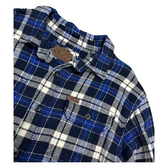 ORVIS Vintage Y2K Plaid Outdoor Spring Winter Fall Mens Shirt Jacket Shacket L - Picture 2 of 6